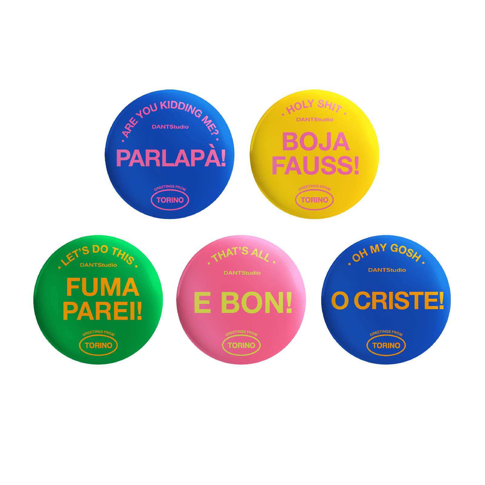 Set di Pins decisamente Piemontesi - immagine 3